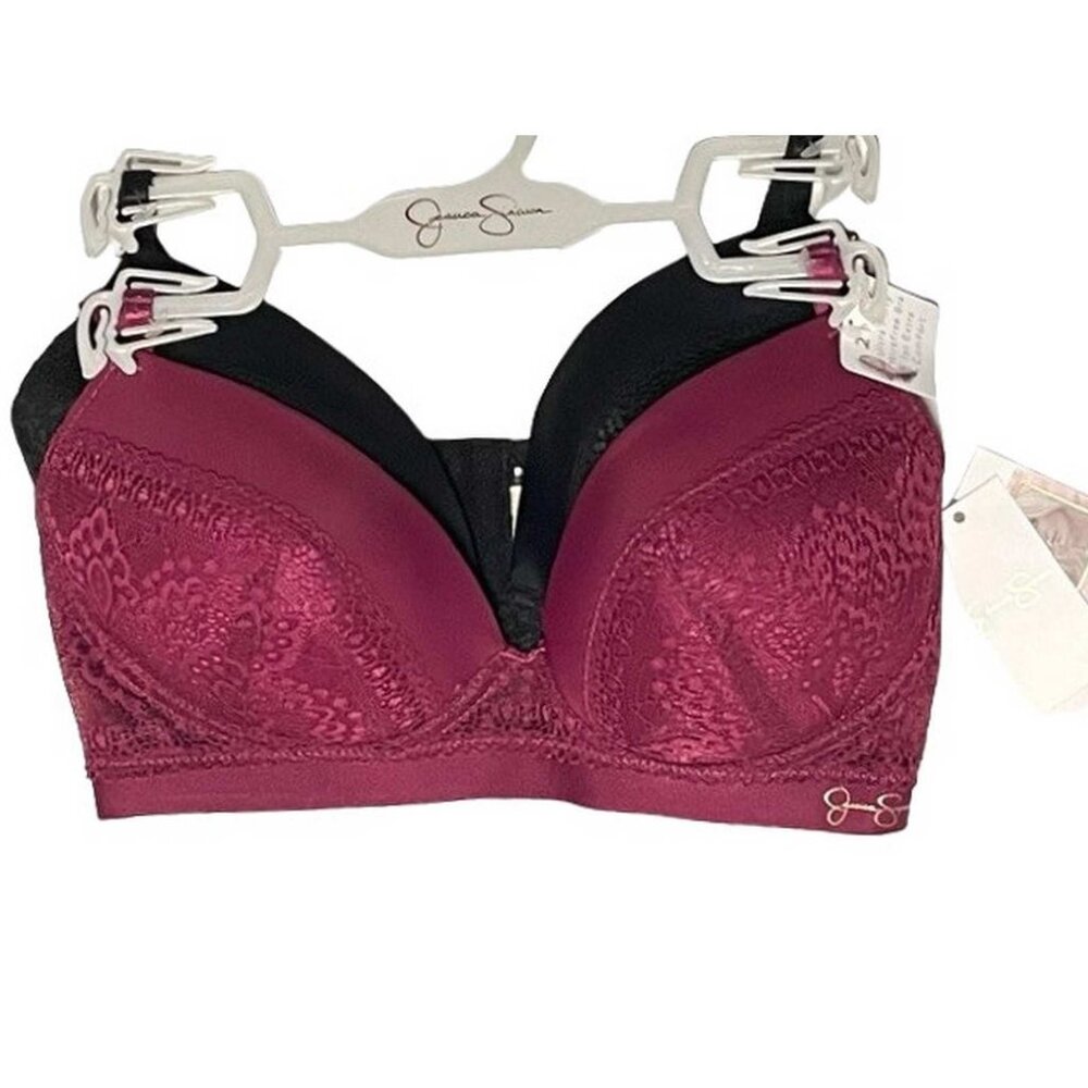Jessica Simpson Lace Wirefree Set of Two Bras 34C